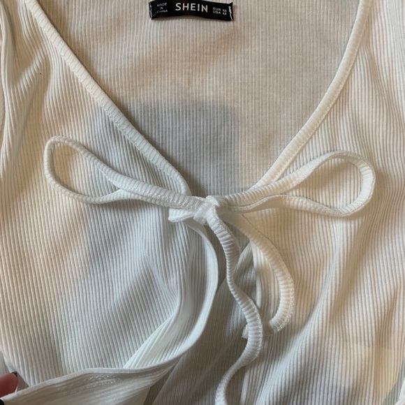 Shein Tie Front Top - Picture 2 of 4